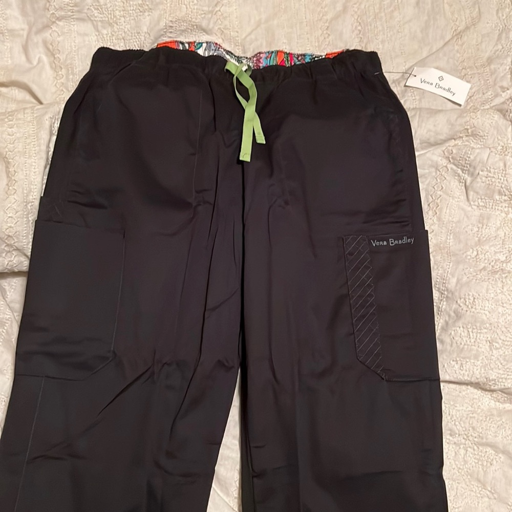 Black Vera Bradley scrub pants
